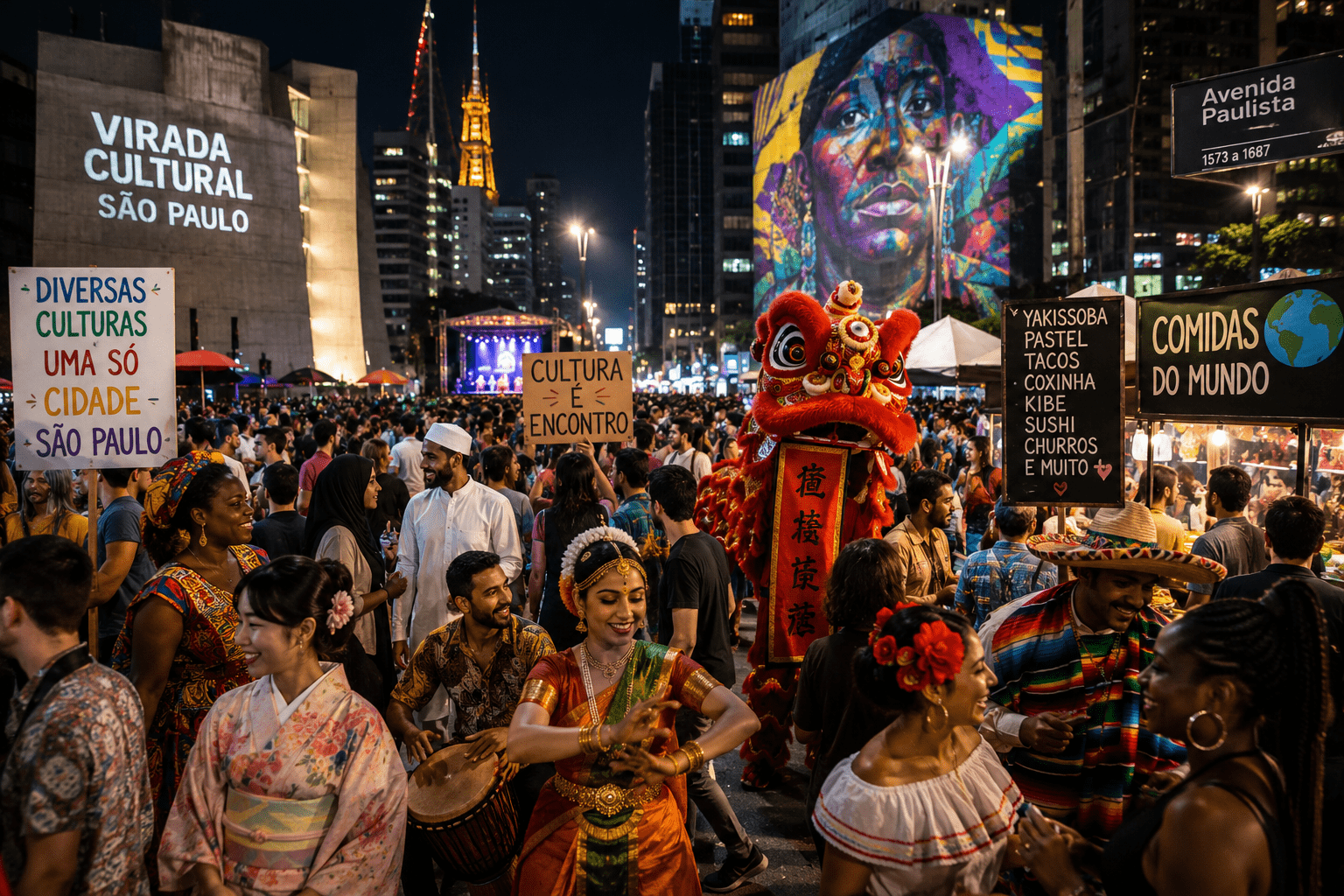 Virada Cultural 2026 é oportunidade para conhecer culturas de diferentes lugares do mundo por meio de atividades gratuitas