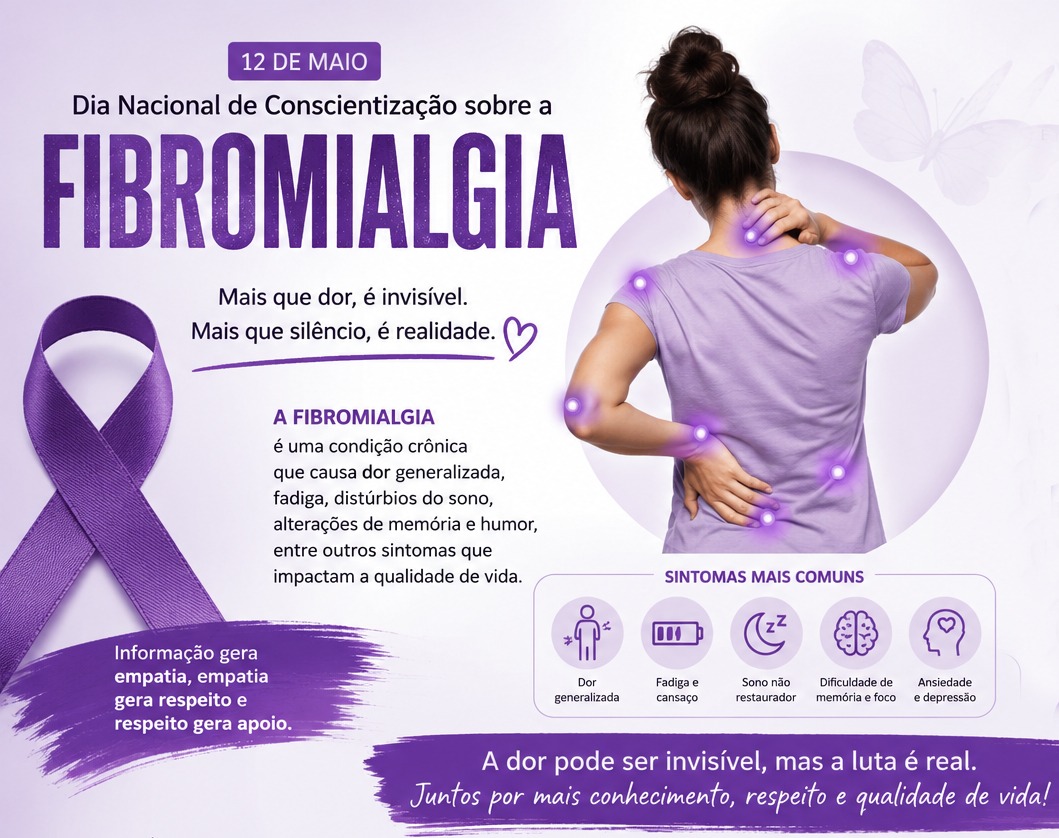 12 de Maio – Conscientização sobre a Fibromialgia